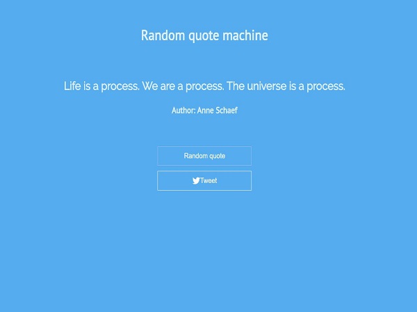 Random quote machine